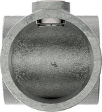 Rohrverbinder | T-Stück kurz, reduziert Ø 48,3 mm auf Ø 42,4 mm | 101C42/D48