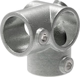 Rohrverbinder | Eckstück durchgehend für Ø 48.3 mm | 116D48