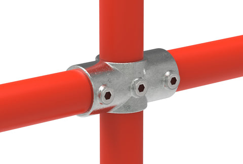 Rohrverbinder | Kreuzstück durchgehend für Ø 42,4 mm | 119C42