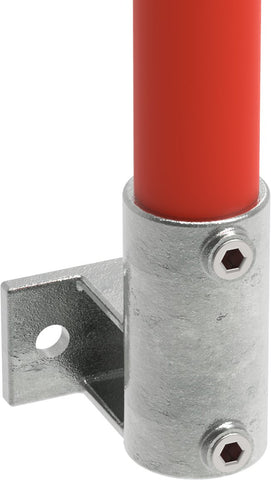 Rohrverbinder | Wandhalter Platte horizontal Ø 33,7 mm | 145B34