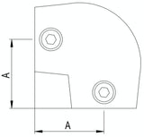 Rohrverbinder | Bogen verstellbar 0-11° für Ø 33,7 mm | 154B34