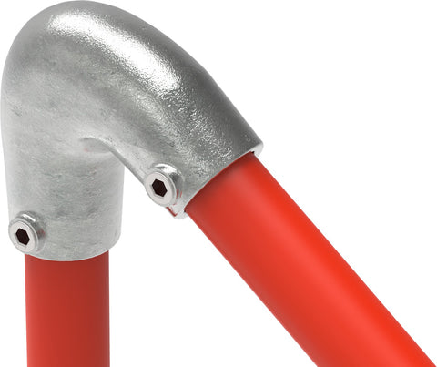 Bogen variabel 40-70° Ø 42,4 mm aus feuerverzinktem Temperguss – 123C42