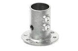 Fußplatte rund Ø 48,3 mm aus feuerverzinktem Temperguss – 131KFD48