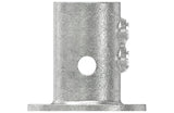 Fußplatte rund Ø 48,3 mm aus feuerverzinktem Temperguss – 131KFD48