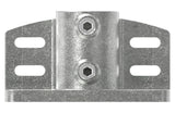 Wandhalter massiv Ø 48,3 mm aus feuerverzinktem Temperguss – 247D48
