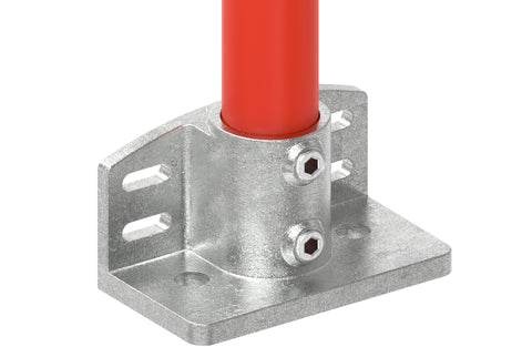 Wandhalter massiv Ø 48,3 mm aus feuerverzinktem Temperguss – 247D48