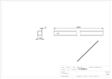 Vierkantrohr Edelstahl 30 × 30 × 2,0 mm V2A – Querschnitt