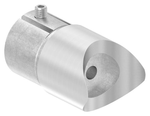 Anschlussstück 90° V2A für Rohr 48,3 mm mit Klemmschraube | Artikel 11.3639.4