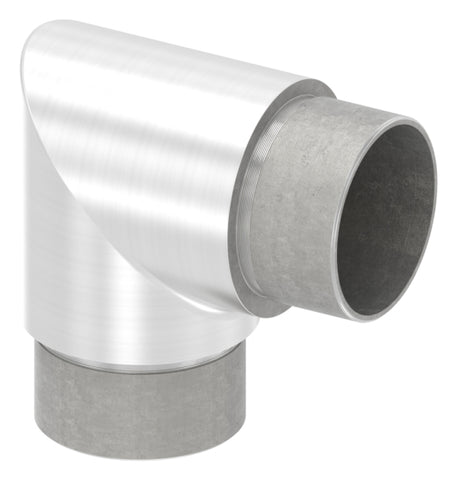 Eckbogen V2A für Rohr Ø 42,4 x 2,5 mm 90° kurz | Artikel 88.1156260.320.42.25