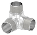 Eckstück mit Abgang V2A Ø 33,7 x 2,0 mm zum Stecken | Artikel 11.3648.4