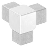 Eckstück V4A für Rohr 40x40x2,0 mm 90° 3-fach Steck – Ansicht 4 | Artikel 88.1110144040
