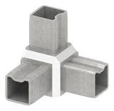Eckverbinder V4A für Rohr 25x25x2 mm steckbar | Artikel 88.1110142525