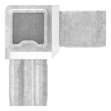 Eckverbinder V4A für Rohr 25x25x2 mm steckbar – Ansicht 2 | Artikel 88.1110142525