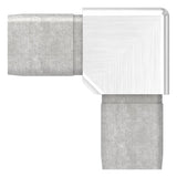 Eckverbinder V4A für Rohr 25x25x2 mm zum Stecken – Ansicht 3 | Artikel 88.1110122525