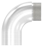 Endbogen V2A für Rohr Ø 42,4 x 2,0 mm 90° flach lang – Ansicht 2 | Artikel 88.1156202.320.L.92