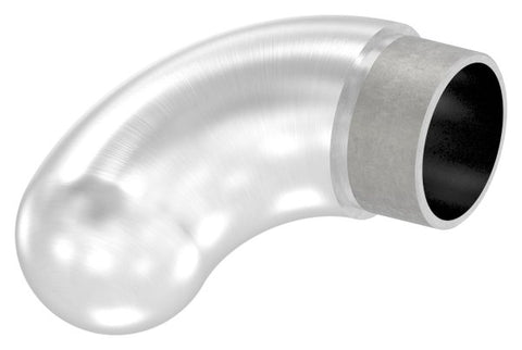 Endbogen V2A für Rohr Ø 42,4 x 2,0 mm 90° steckbar | Artikel 11.3696.4