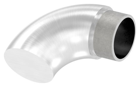 Endbogen V2A für Rohr Ø 42,4 x 2,5 mm 90° flach zum Stecken | Artikel 11.3691.4