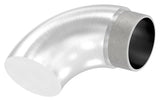 Endbogen V2A für Rohr Ø 48,3 mm Wandstärke 2,0 mm 90° flach | Artikel 11.3694.4