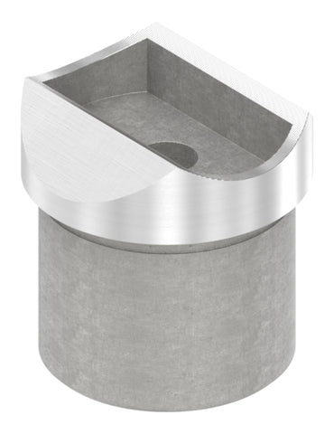Rohrsattel V2A für Rohr Ø 42,4 x 2,5 mm Anschluss oben | Artikel 11.3323.4