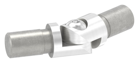 Rohrverbinder V2A für Rohr Ø 12 x 1,5 mm mit Gelenk 0-100° verstellbar | Artikel 88.1150428.240.GL