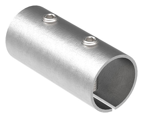 Rohrverbinder V2A für Rohr Ø 33,7 x 2,0 mm, L 65 mm, mit Klemmschrauben | Artikel 11.3380.4