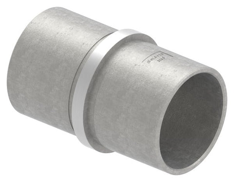 Rohrverbinder V4A für Rohr Ø 42,4 x 2,0 mm L 65 mm mit Mittelsteg | Artikel 11.3371.1