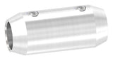 Stabverbinder V2A für Ø 10 mm Rundstab, Ø 16 x 36 mm, mit 2 Madenschrauben | Artikel 11.1643.4.102