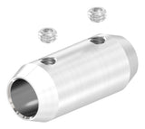 Stabverbinder V2A für Ø 10 mm Rundstab, Ø 16 x 36 mm, mit 2 Madenschrauben – Ansicht 5 | Artikel 11.1643.4.102