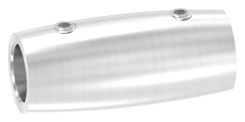 Stabverbinder V2A für Ø 12 mm, Ø 20 x 45 mm mit 2 Madenschrauben | Artikel 88.1150491.240