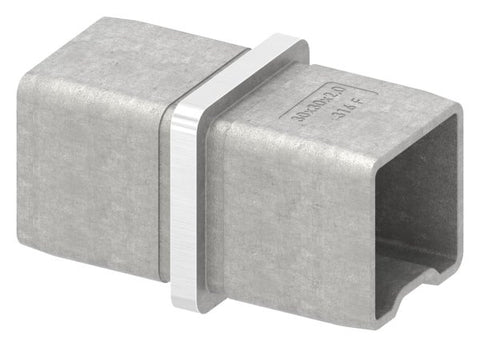 Steckfitting V4A für 30 x 30 x 2 mm Rohr zum Stecken | Artikel 88.1110103030