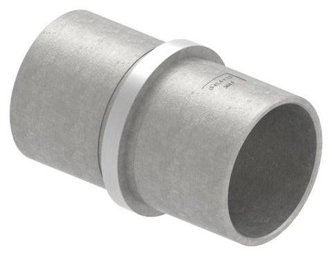 Steckverbinder V2A Ø 42,4 x 2,5 mm gerade mit Mittelsteg | Artikel 11.3374.4