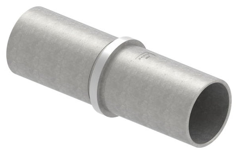 Steckverbinder V2A Ø 42,4 x 2,5 mm L 120 mm mit Mittelsteg | Artikel 88.1150042.240.25.120