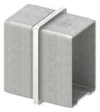 Steckverbinder V4A für Rohr 60 x 40 x 2 mm gerade | Artikel 88.1110106040