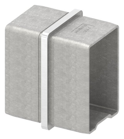 Steckverbinder V4A für Rohr 60 x 40 x 2 mm gerade | Artikel 88.1110106040