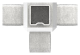 T-Eckstück V4A für Rohr 30x30x2 mm zum Stecken – Ansicht 2 | Artikel 88.1110153030