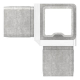 T-Eckstück V4A für Rohr 30x30x2 mm zum Stecken – Ansicht 3 | Artikel 88.1110153030
