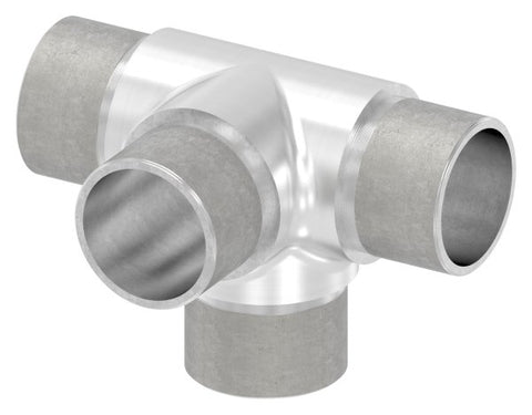 T-Stück V2A Ø 33,7 mm 2,0 mm Wandstärke zum Stecken | Artikel 11.3662.4