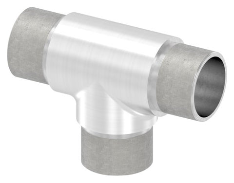 T-Stück V2A für Rohr Ø 33,7 x 2,0 mm egal zum Stecken | Artikel 11.3675.4