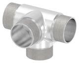 T-Stück V2A für Rohr Ø 42,4 x 2,0 mm mit seitlichem Abgang zum Stecken | Artikel 11.3663.4