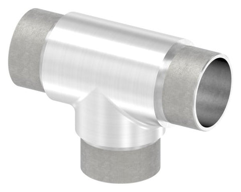 T-Stück V2A für Rohr Ø 42,4x2,5 mm steckbar gleiche Abgänge | Artikel 11.3679.4