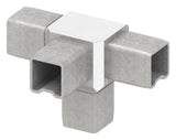 T-Verbinder V4A für Rohr 25 x 25 x 2 mm zum Stecken | Artikel 88.1110152525