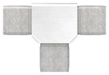 T-Verbinder V4A für Rohr 30 x 30 mm, Wand 2,0 mm, zum Stecken – Ansicht 3 | Artikel 88.1110133030