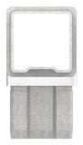 T-Verbinder V4A für Rohr 40x40x2 mm zum Stecken – Ansicht 2 | Artikel 88.1110134040