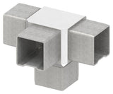 T-Verbinder V4A für Vierkantrohr 40 x 40 x 2 mm steckbar | Artikel 88.1110154040