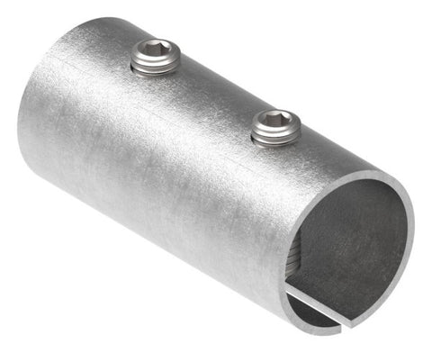 Verbindungshülse V2A für Rohr Ø 33,7 x 2,5 mm L 65 mm mit Klemmschrauben | Artikel 11.3381.4