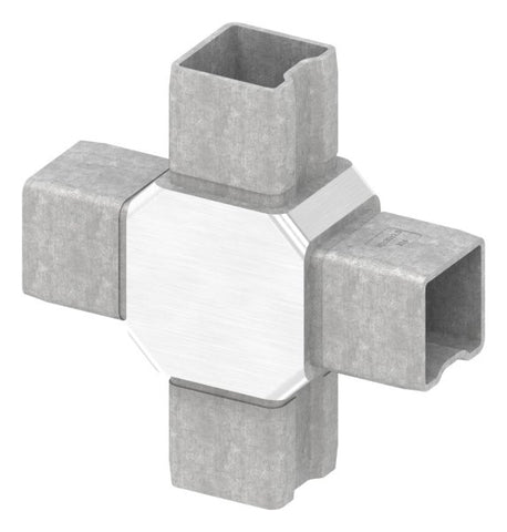 Verbindungsstück für Rohr 30x30x2mm, V4A | Artikel 88.1110163030
