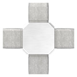 Verbindungsstück für Rohr 30x30x2mm, V4A – Ansicht 3 | Artikel 88.1110163030