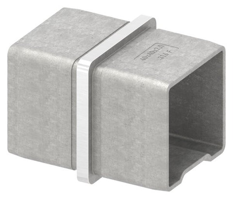 Vierkantrohr-Steckverbinder V4A 40x40x2,0 mm gerade | Artikel 88.1110104040