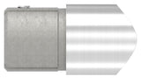 Winkelverbinder V2A Ø 42,4 mm auf 48,3 mm Anschluss oben Klemmschraube – Ansicht 2 | Artikel 11.3387.4