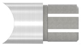 Winkelverbinder V2A Ø 42,4 mm auf 48,3 mm Anschluss oben Klemmschraube – Ansicht 7 | Artikel 11.3387.4